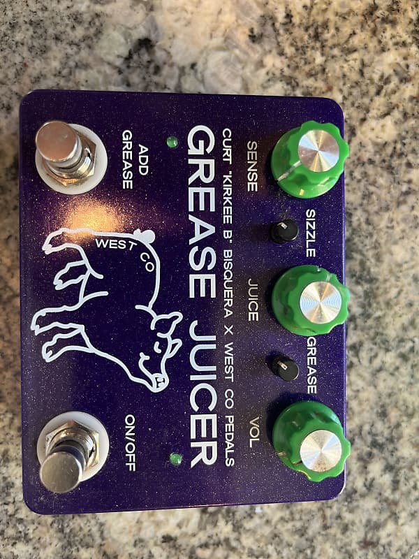 West Co Pedals Grease Juicer Bass 2022 Metallic purple Reverb