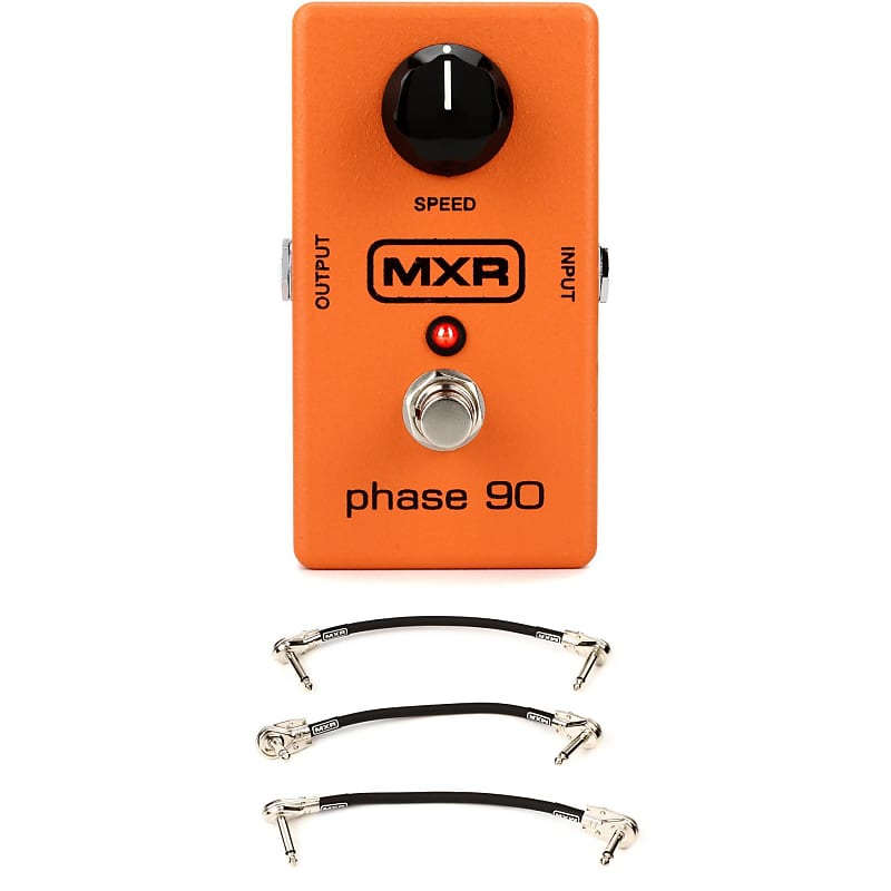 MXR M101 Phase 90 Phaser Pedal with 3 Patch Cables | Reverb