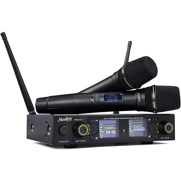 Wireless 260 Channels Dual Handheld Dynamic Karaoke Microphone