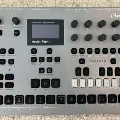 Elektron Analog Four MKII 4-Voice Tabletop Analog Synthesizer 2017 w/DeckSaver