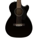 Fender CB-60SCE Solid Top Acoustic/Electric Bass Guitar - Black
