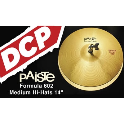 Paiste Formula 602 Medium Hi Hat Cymbals 14" image 2
