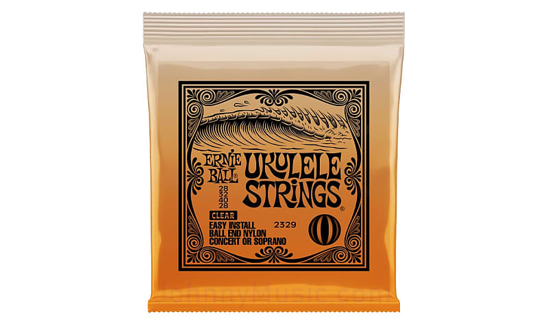 Ukulele Strings Clear Nylon Full Set w/ Ball End for Concert & Soprano Ukes, Easy-Install image 1