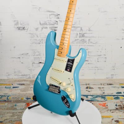 New Fender® American Professional II Stratocaster® Miami Blue w/Case image 4