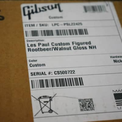 Gibson Custom "Greatest Hits" Special Order Les Paul Custom Figured - Root Beer/Walnut Gloss image 17