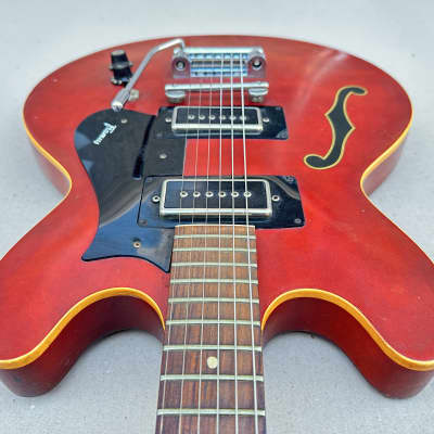 Framus Atlantik 6 Vintage '70s Electric Guitar - Red image 5