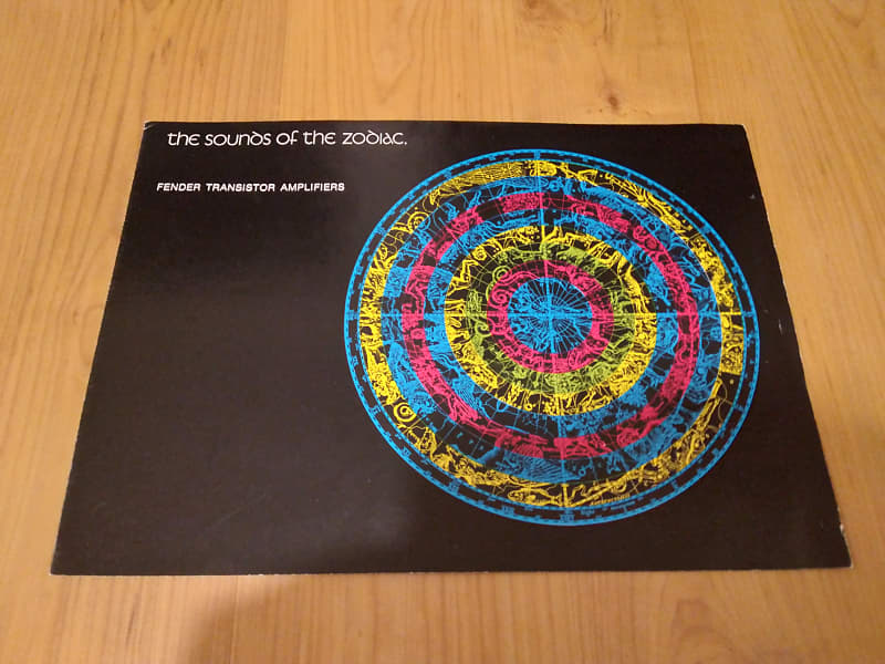 Vintage Circa 1969 Fender Zodiac Amplifier Catalog! Scorpio, Reverb