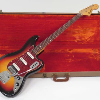 Fender Bass VI 1963 Sunburst ~ Slab Board ~ Original Case image 2