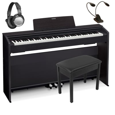 Casio Privia PX-870 Digital Piano Black - Complete Home Bundle