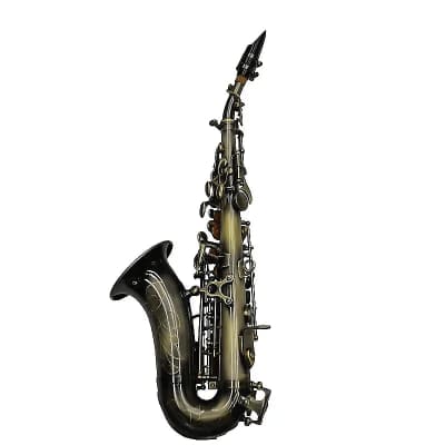 Schiller American Heritage 400 Curved Soprano Saxophone - Turkish Brass image 3
