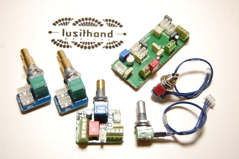 Lusithand Devices 800 BMF on board bass preamp back cavity mounting image 1