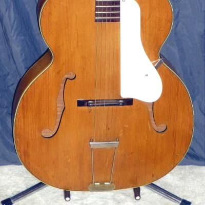Vintage 1958 KAY K40 Honey Blond Curly Maple 17" F Hole Archtop Acoustic Plays Easy Sounds Great Beautiful With Deluxe Case image 2