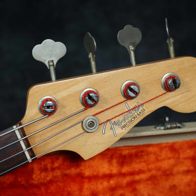 1964 Fender Precision Bass - Fiesta Red - OHSC image 3