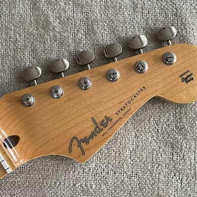 2019 Fender Stratocaster Loaded Maple Neck Staggered Tuners + F Neck Plate w Screws MIM Mexico image 8