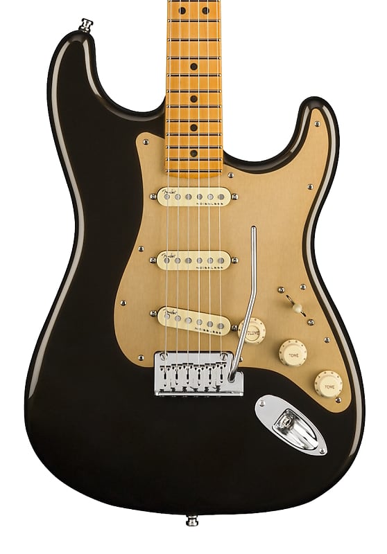 Fender American Ultra Stratocaster Maple Fingerboard Electric Guitar Texas Tea image 1
