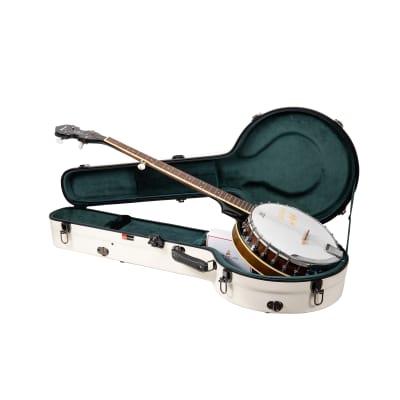 Crossrock Fiberglass Banjo Case-Fits Mastertone & Most 5-String Styles, with Interior Compartment, Backpack Straps, Hygrometer, TSA Lock image 10