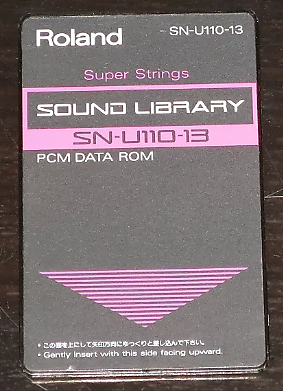 Roland SN-U110-13 Super Strings expansion sound ROM card for U-110 U-220 image 1
