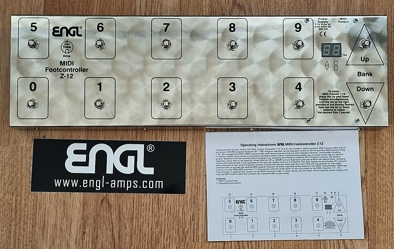 Footswitch midi pedalboard Engl Z12 Reverb