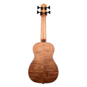 Kala Exotic Mahogany Acoustic-Electric U-Bass Ukulele Bass Fretted w/ Gig Bag image 2