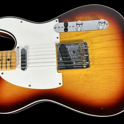 2023 Fender Telecaster Custom 50s Twisted Tele Custom Shop Limited Edition Journeyman ~ Chocolate 3-Color Sunburst image 2