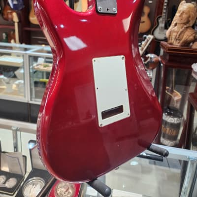 Fender Standard Stratocaster with S1 Tremolo with Maple Fretboard MIJ 1984 - 1987 - Candy Apple Red image 4