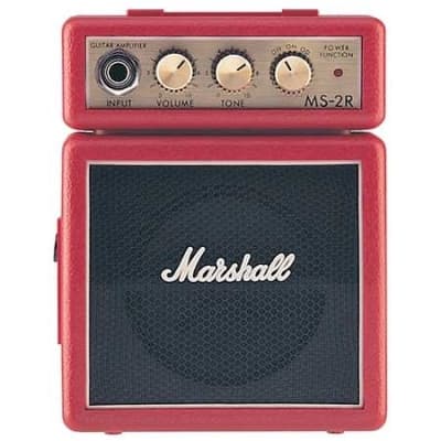 Marshall MS-2R 1-Watt Battery Powered Red Micro Amp - Red image 1