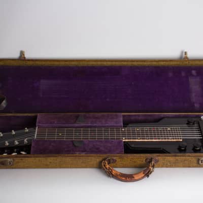 Epiphone  Electar Model M 7-string Lap Steel Electric Guitar (1938), ser. #1668, original tweed hard shell case. image 10