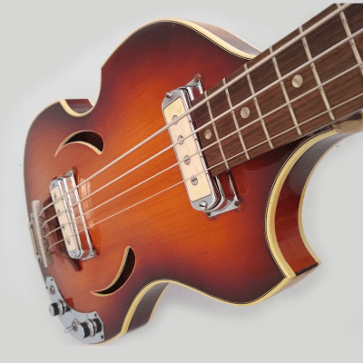 Klira Bass - 4 String - 1965 - Tobacco Burst - Made in Germany image 2
