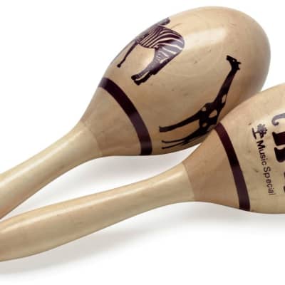 Stagg 16cm Wood Maracas, Red