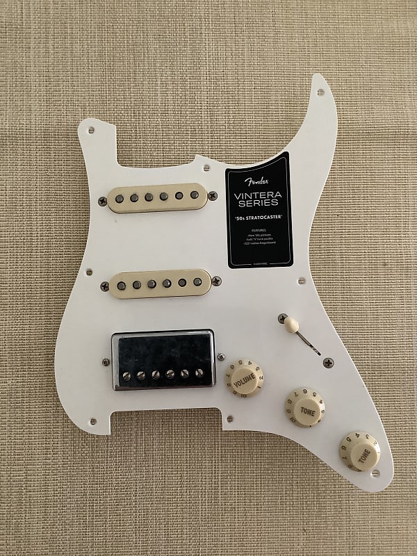 Fender Stratocaster Vintera series 50’ HSS loaded pickguards Reverb
