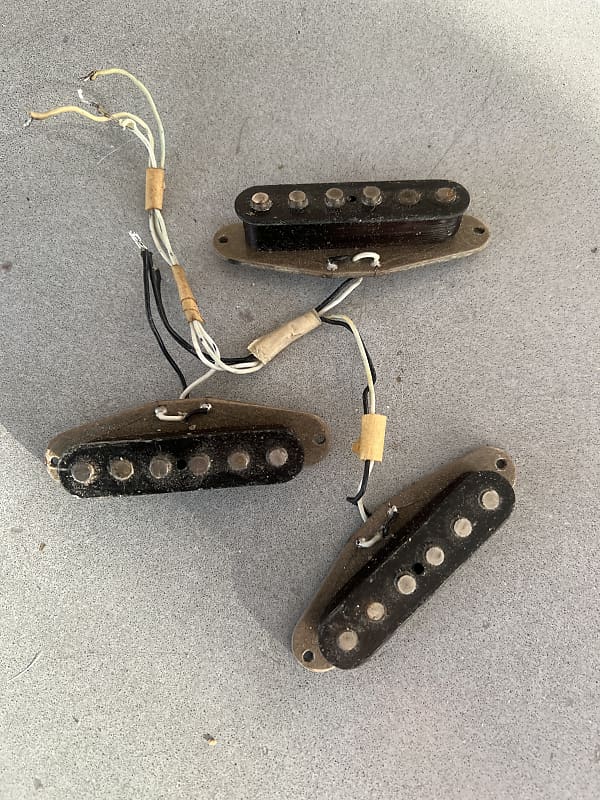 Fender Stratocaster Pickups 1974 Grey Bottom Reverb Australia