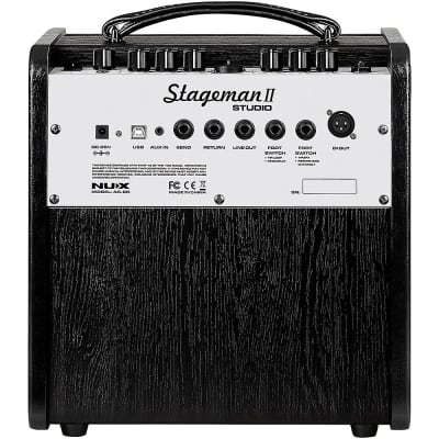NuX Stageman II AC-60 60-Watt 1x6.5" Acoustic Guitar Combo - Authorized Dealer 2021 - Present - Brown image 3