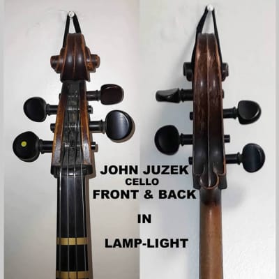 Vintage John Juzek 1/2 Size Cello, Circa 1950 - 1960 / Reddish Brown image 7