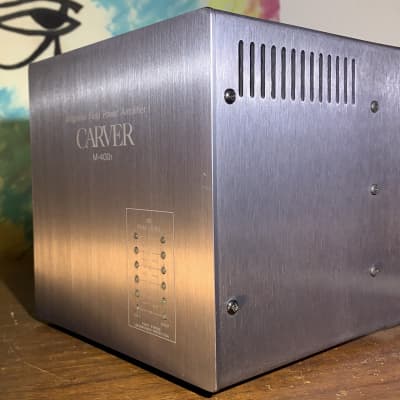Fully Restored Carver M-400T "The Cube" Stereo/Mono Power Amp - Over 200WPC Or 500W Mono In A Tiny Package! image 4