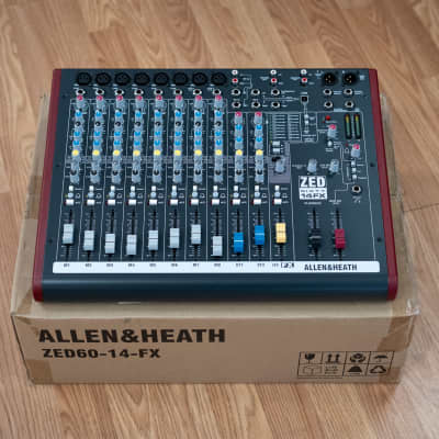 Allen & Heath ZED-60-14FX 14-Channel Mixer w/ 60mm Faders, Effects 