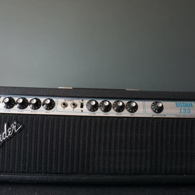 Fender Bassman 135 Head with matching 2x15” Cab 1970s Black image 3