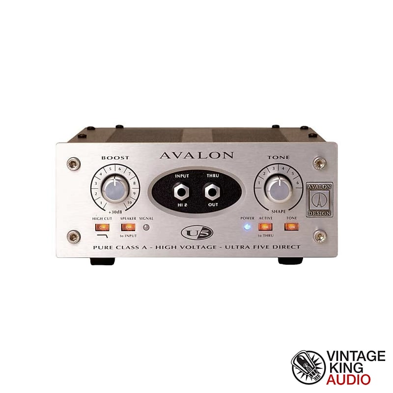 Avalon U5 Single-Channel Class A Instrument DI and Preamplifier | Reverb