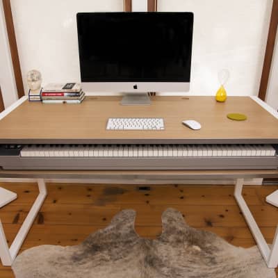 Hybrid Studio Desk -  Oak & White image 6