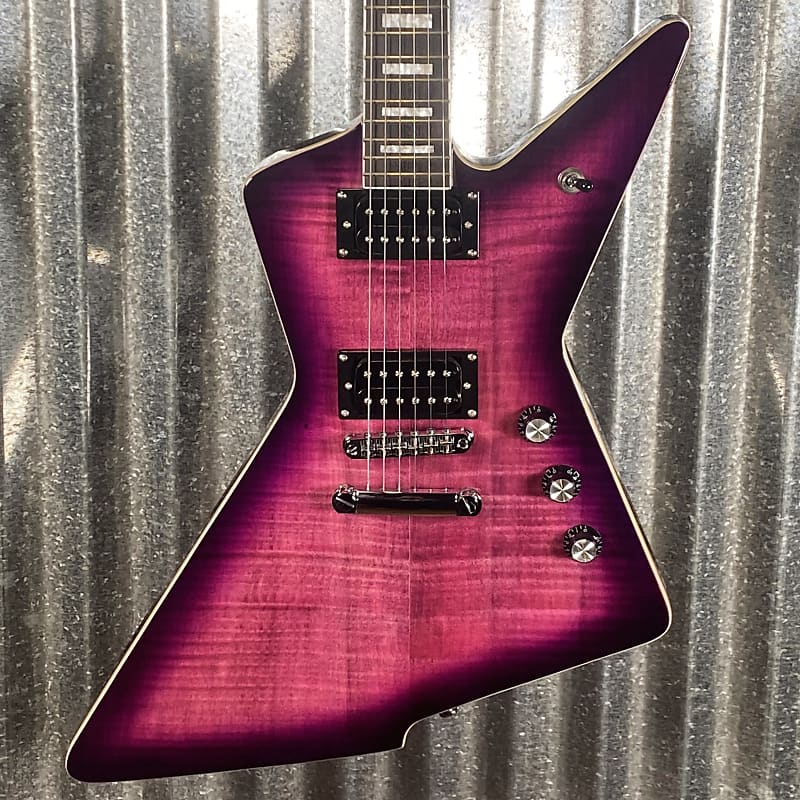 Westcreek Revenge Explorer Flame Transparent Purple Burst | Reverb