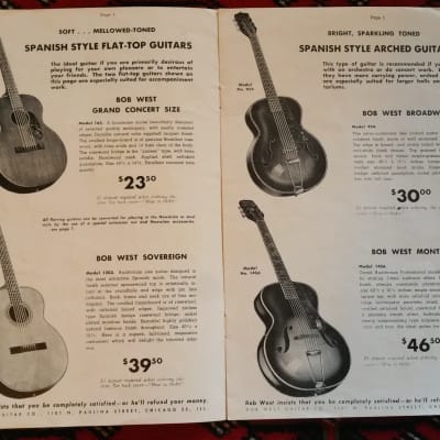 Bob West / Harmony Guitar and Accessories Catalog 1947 image 4