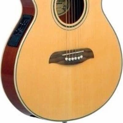 Oscar Schmidt OG8CEN Folk Style Cutaway Acoustic-Electric Guitar - Natural image 1