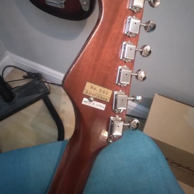 Rescued and Upgraded Teisco Kent Hybrid Semi-hollow Guitar 1970s Sunburst image 7