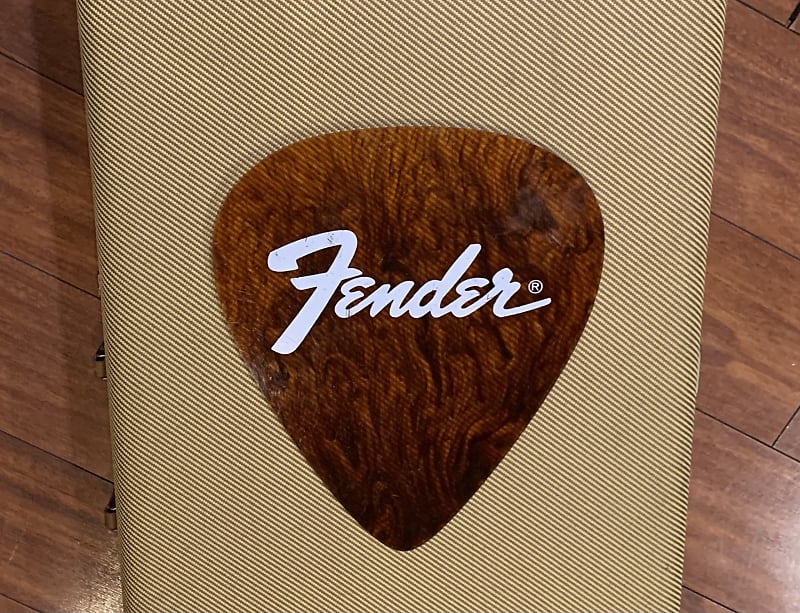1970’s Fender giganto 10 1/2” guitar pick store display Reverb