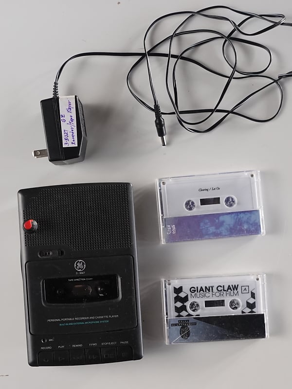 GE General Electric 3-5027 portable recorder and cassette | Reverb