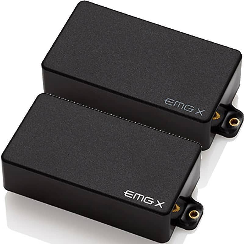 EMG 81X / 60X Humbucker Pickup set - black active | Reverb