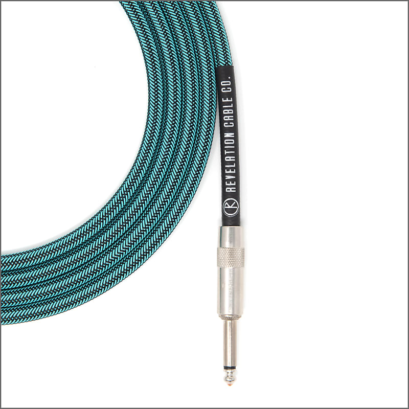 Revelation Cable Co. Turquoise Tweed Instrument Cable Reverb Canada