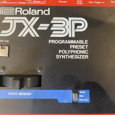 Roland JX-3P 61-Key Programmable Preset Polyphonic Synthesizer 1983 - 1985 - Black