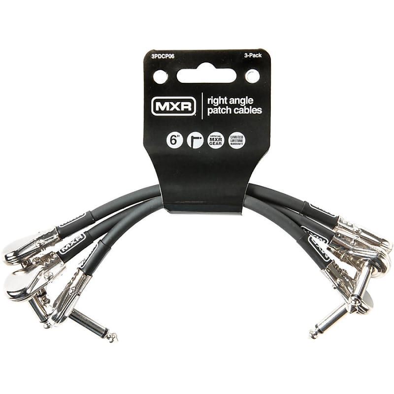 MXR Pedalboard Patch Cables 6, 3 Pack Reverb