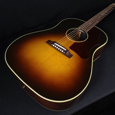 Gibson J45 50's Original Sunburst Acoustic Guitar with Pickup, Hardshell Case image 1