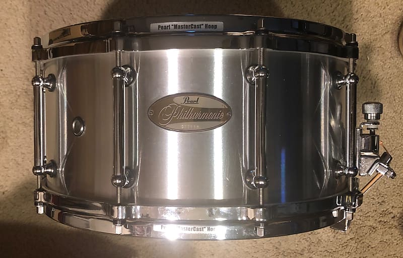 Pearl Philharmonic Cast Aluminum snare 14 x 6.5 Free Shipping image 1